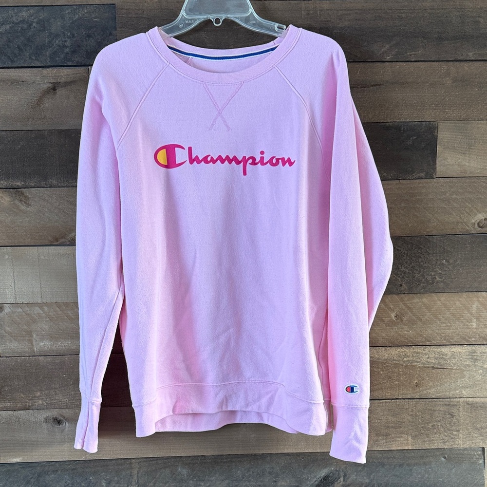 Champion Light Pink Crewneck Sweatshirt